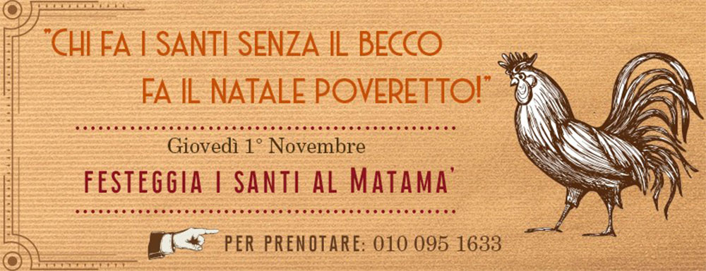 festeggia i santi da matamà